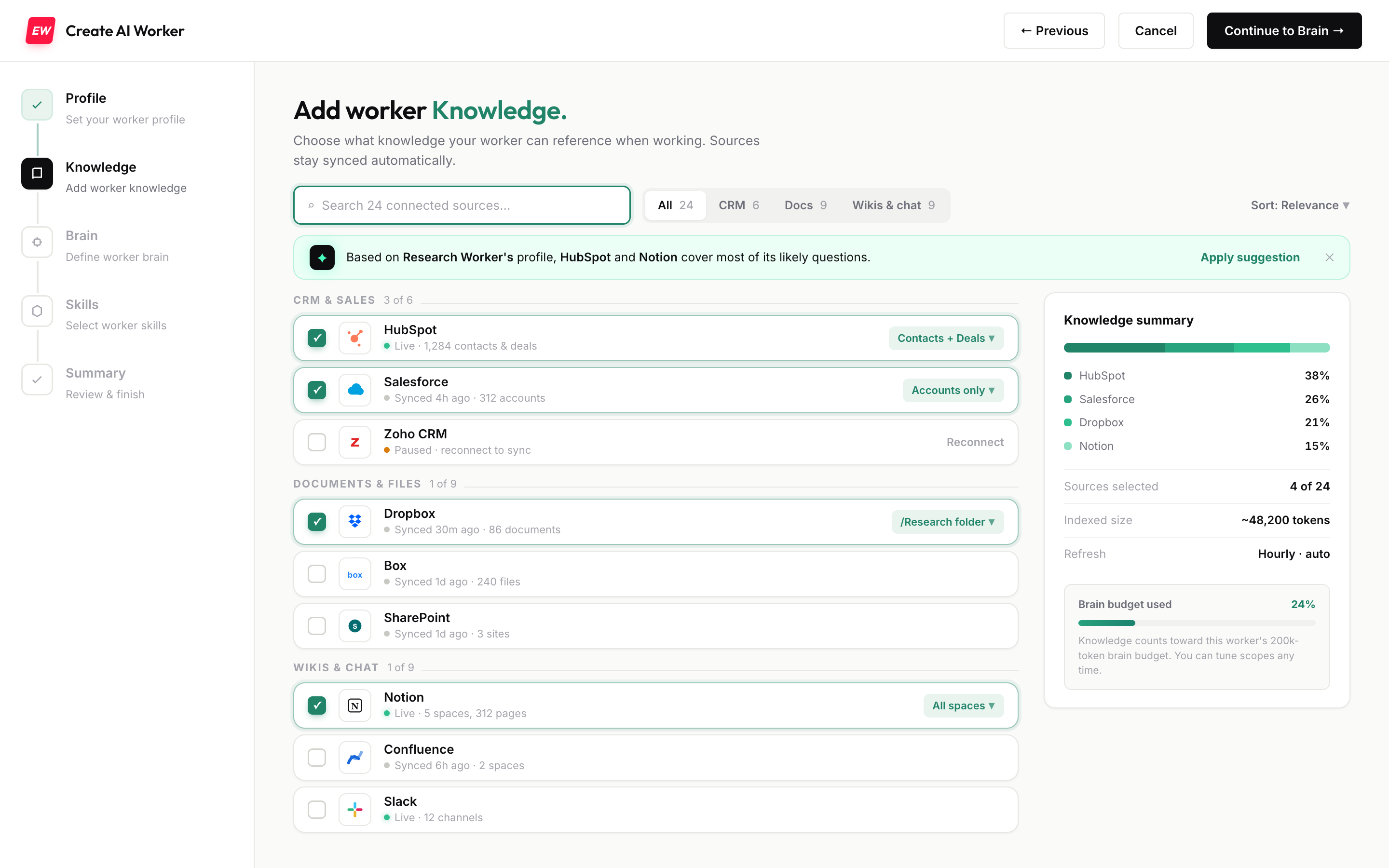 Knowledge connection